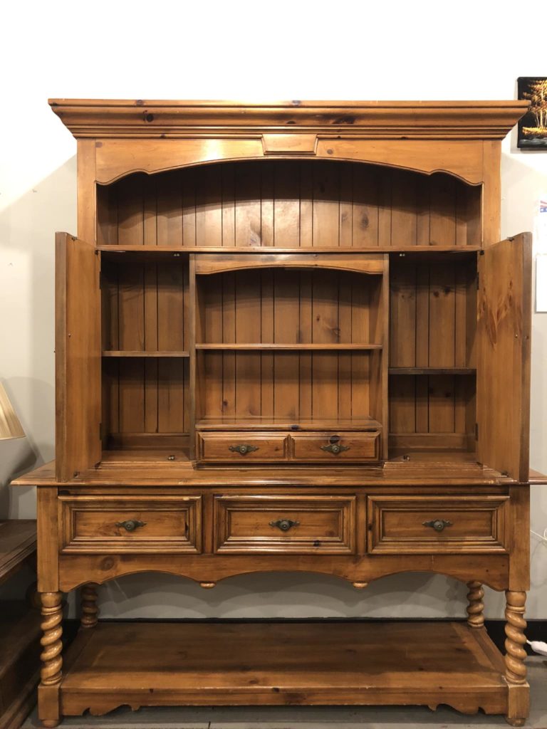 Solid wood hutch. A breathtaking piece for $500.00