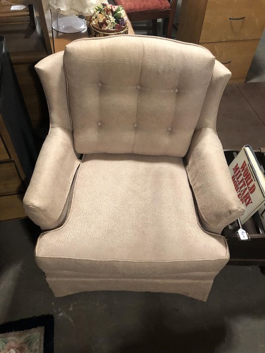 Beige cushy chair - $75.00