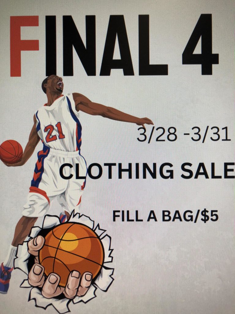 It’s the final four blowout clothing sale.