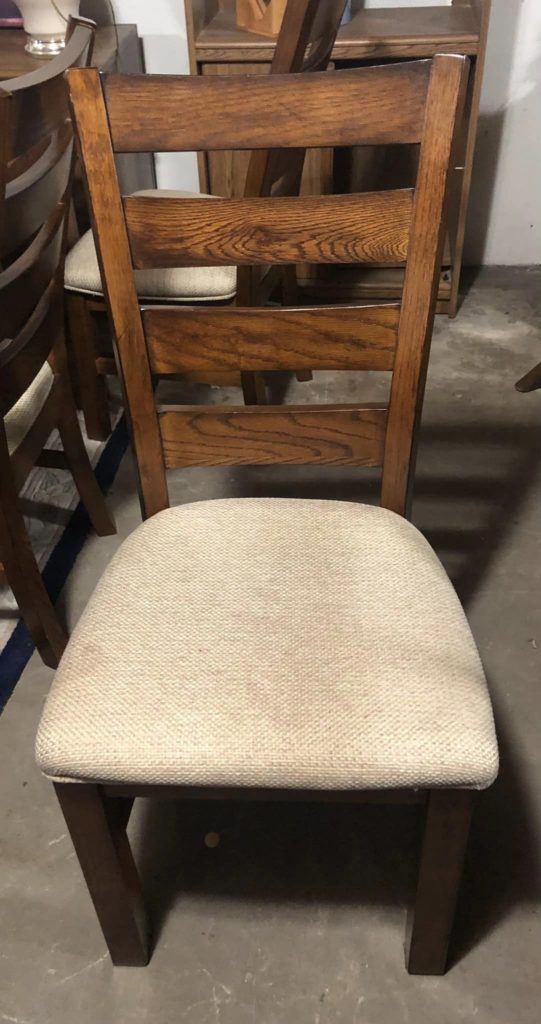 Chair with rectangular table
