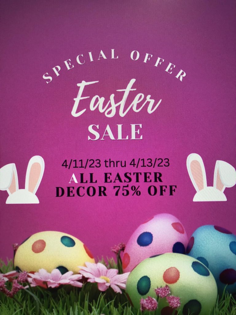 Final 2023 Easter sale