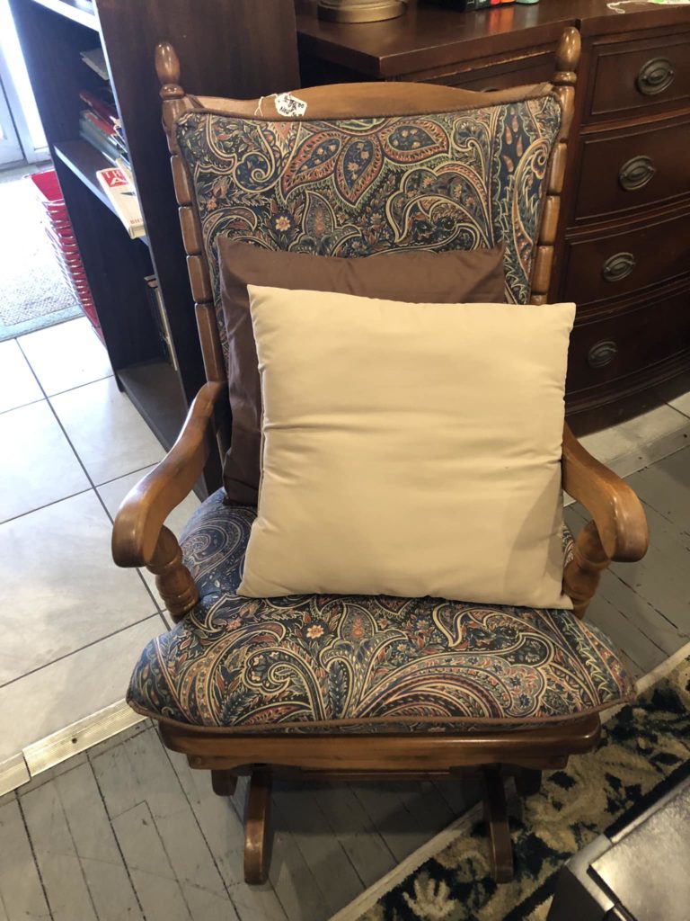 Beautiful paisley covered Rocker. Marked down from $80 to only $50.00