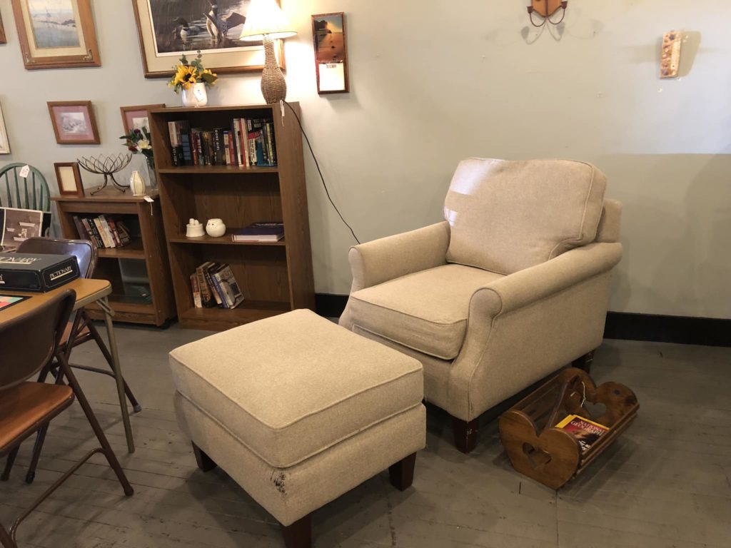 Accent Chair with Footrest