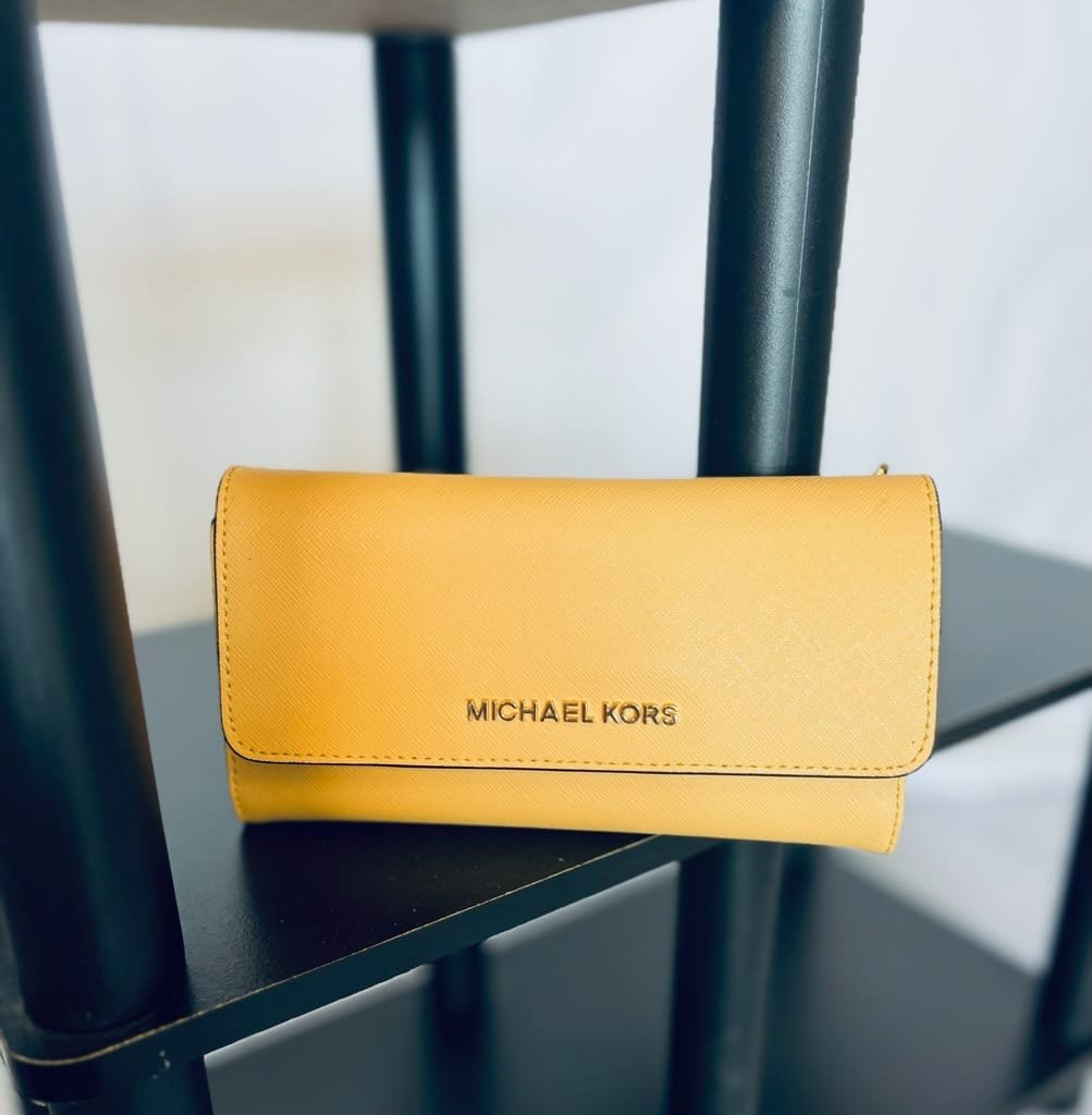 Michael Kors Yellow travel wallet