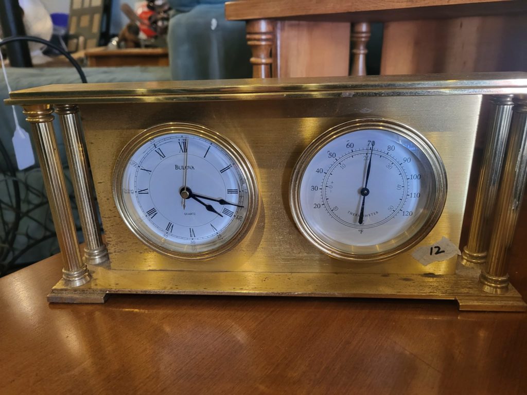 Clock thermometer combo