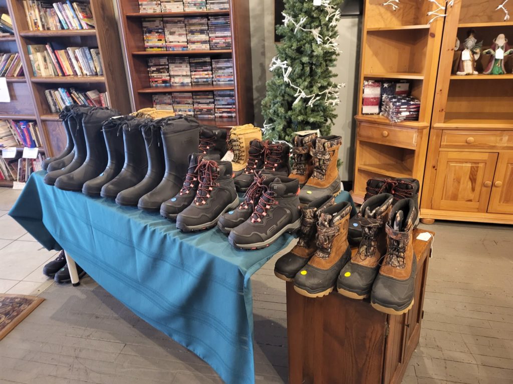 A variety of brand new boots.